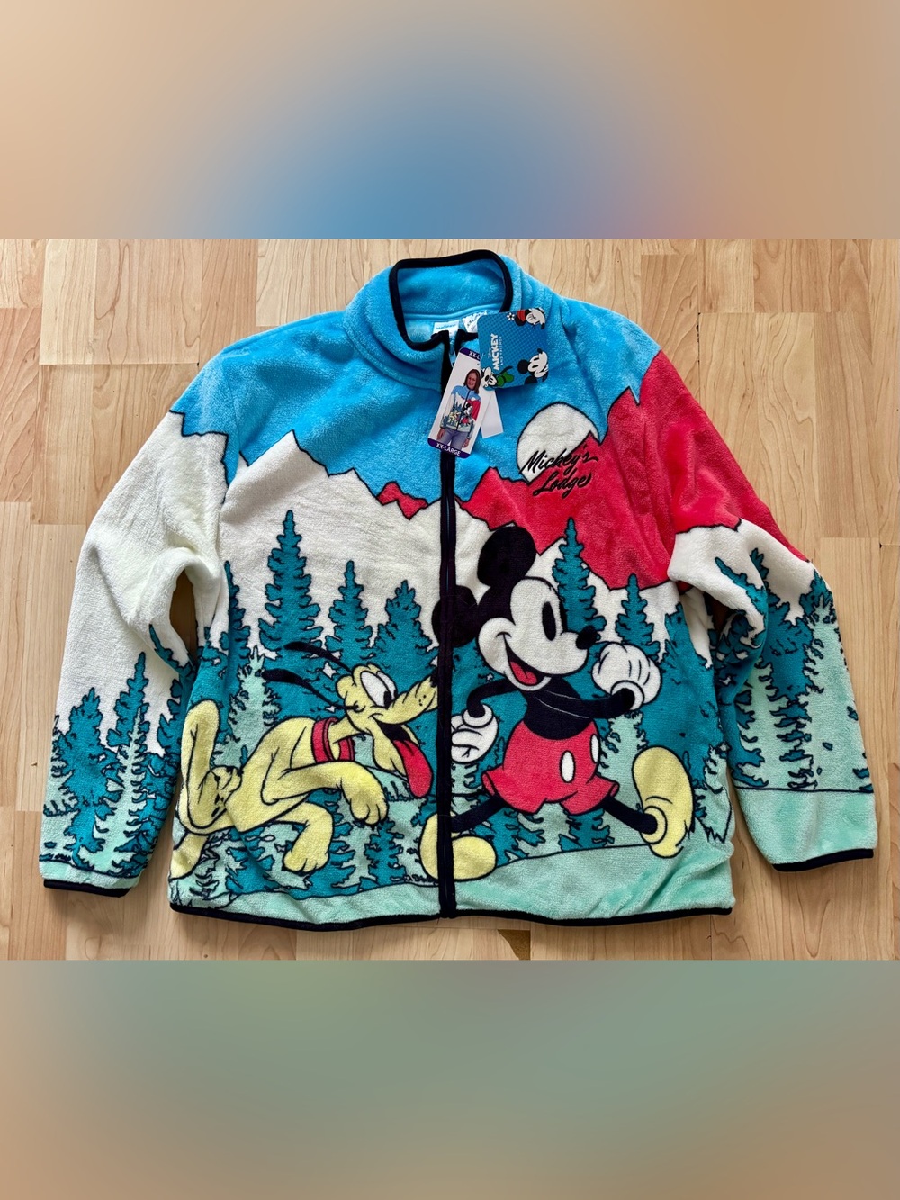 NWT. Disney Women’s Teddy Sherpa Jacket. Size XXL.